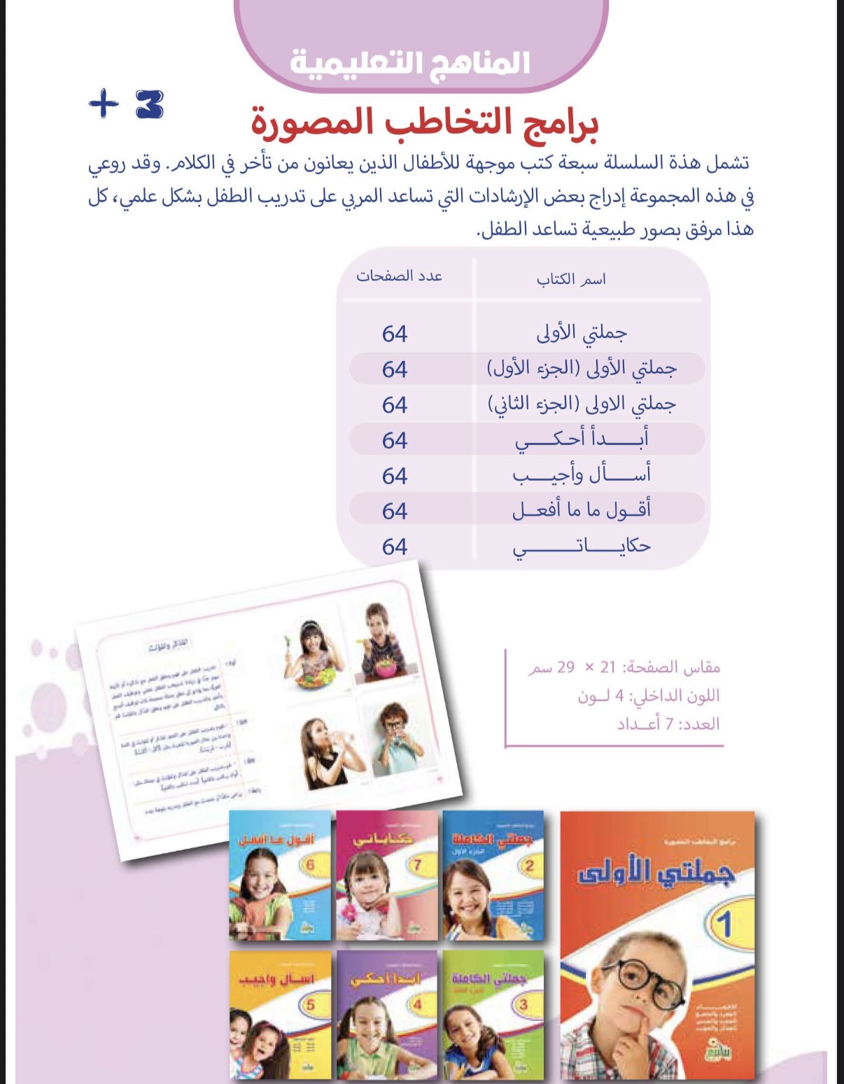 كتب التخاطب المصوره - خطة النطق خطوة بخطوة