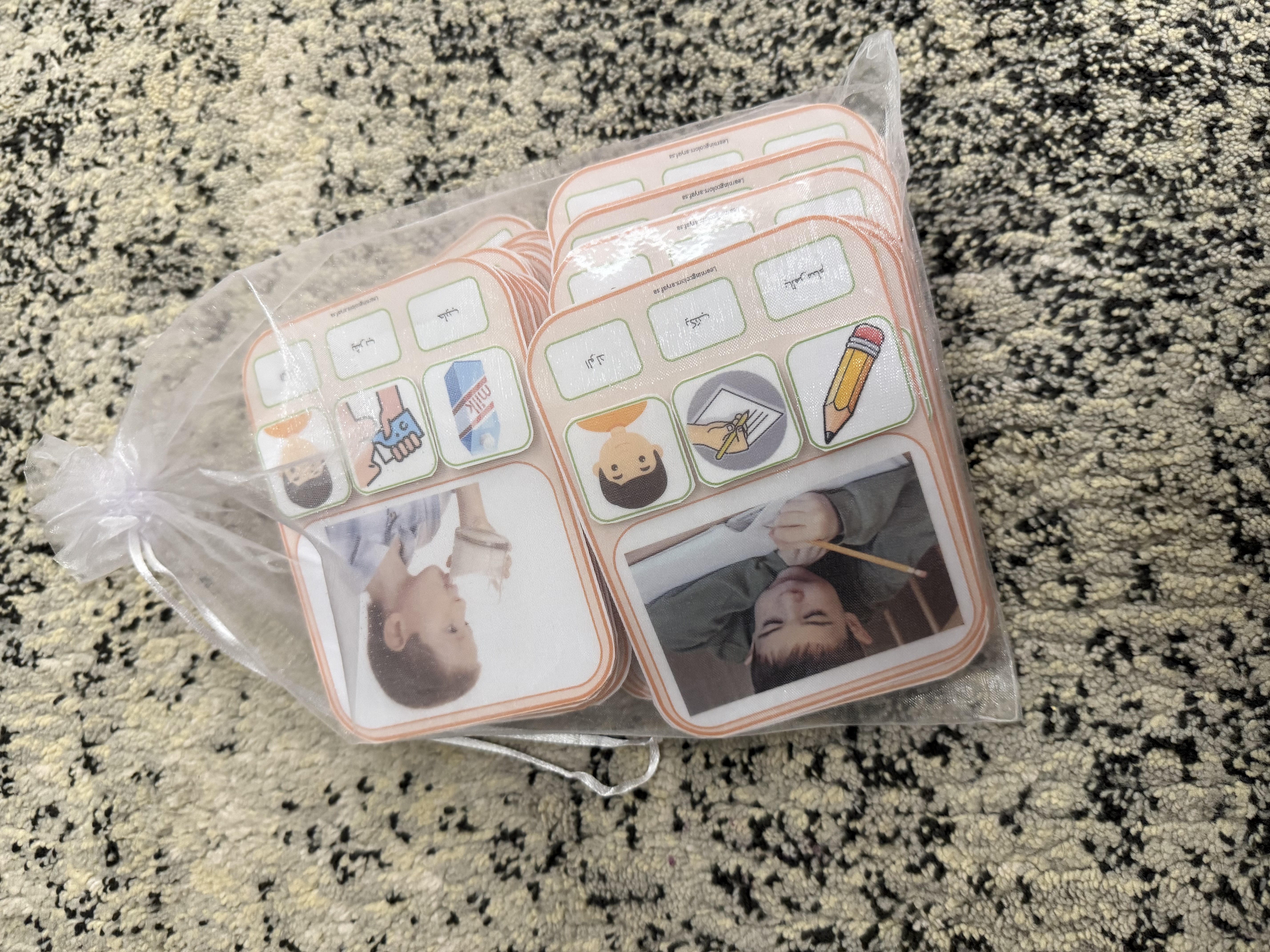 بطاقات عمل تعليم تكوين الجمل مذكر ومؤنث