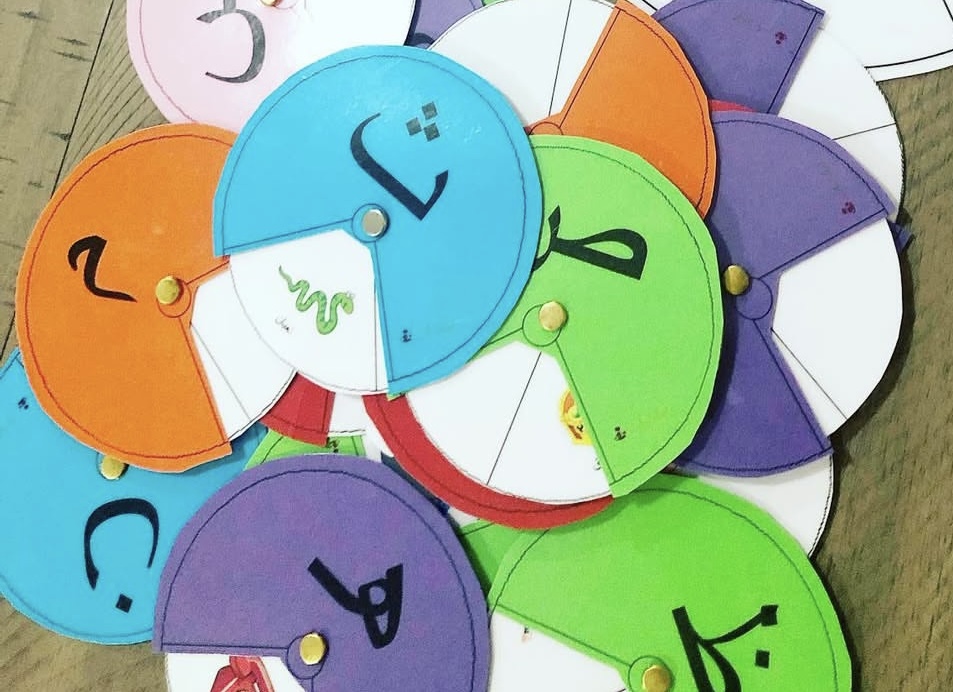 دوائر الحروف العربية التفاعلية – لتعليم الأطفال الحروف والكلمات بطريقة ممتعة